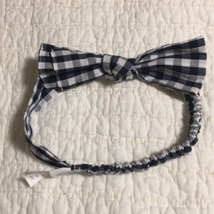 Baby Gap gingham bow headband